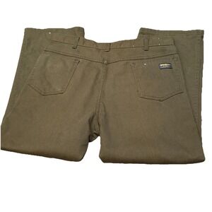 Vintage Oshkosh B'gosh Pant Mens 38x34 Olive Green Straight 4011010 Made in USA